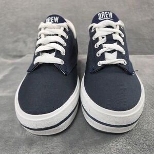 DREW Sneakers Navy Size 6 M  10150-44 Skate Street Canvas‎ Boat Shoes